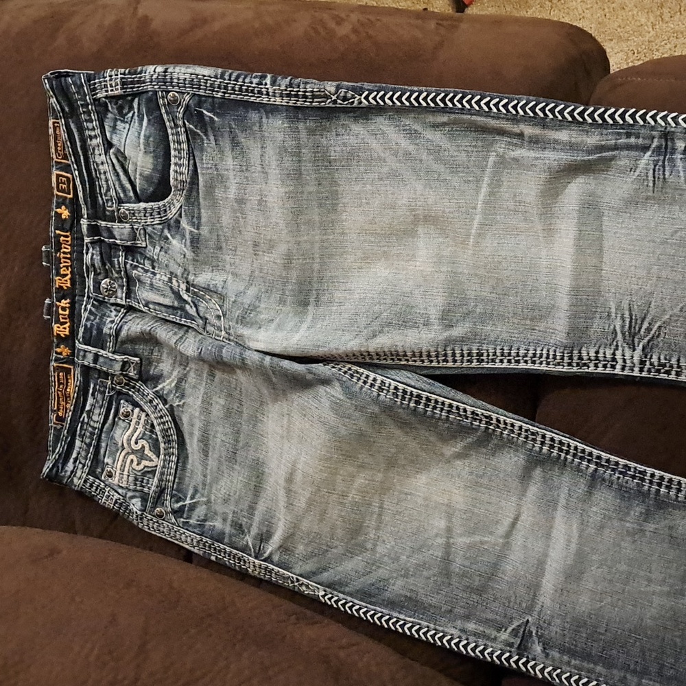 Rock revival mens jeans. 33 x 32. Excellent condition
